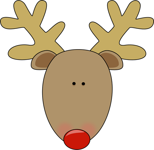 free printable reindeer head template